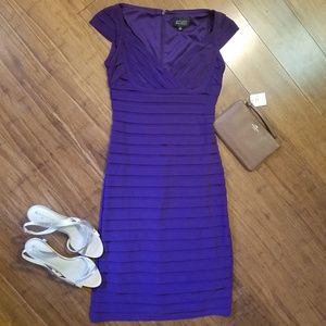 Adrianna Papell Fitted Tiered Cocktail Dress